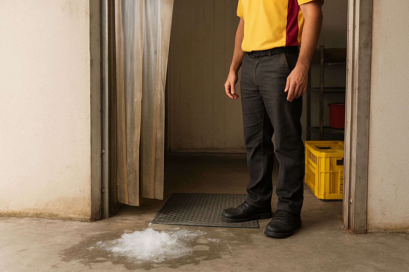Slippery Freezer Floor