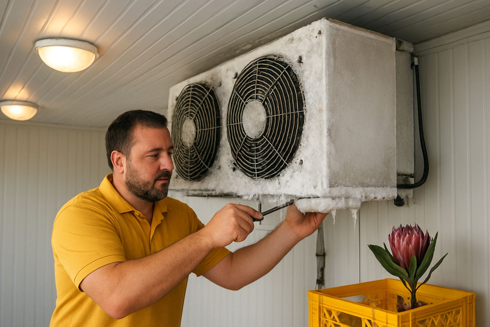 Ice on Evaporator