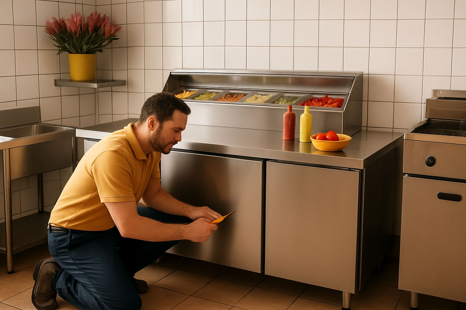 Prep Table Fridge